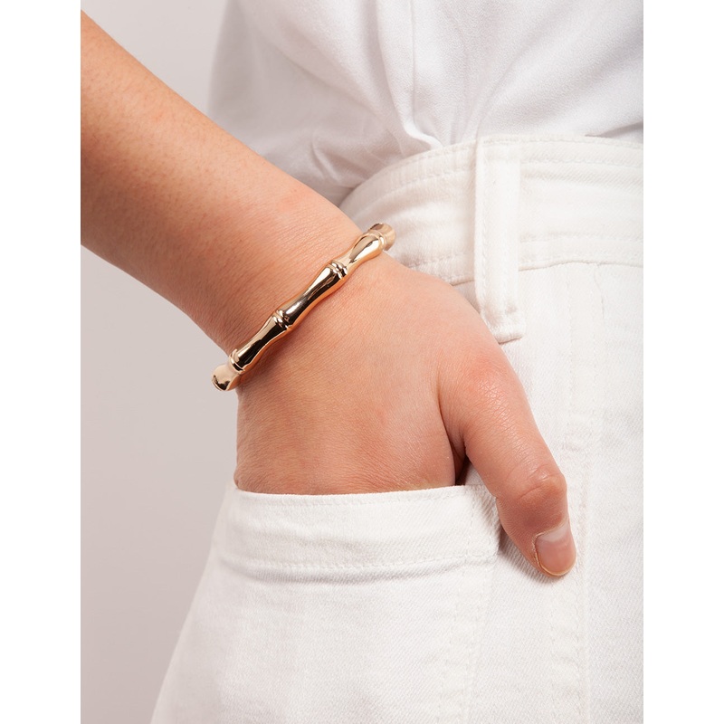 Bamboo Clamp Clip Bracelet
