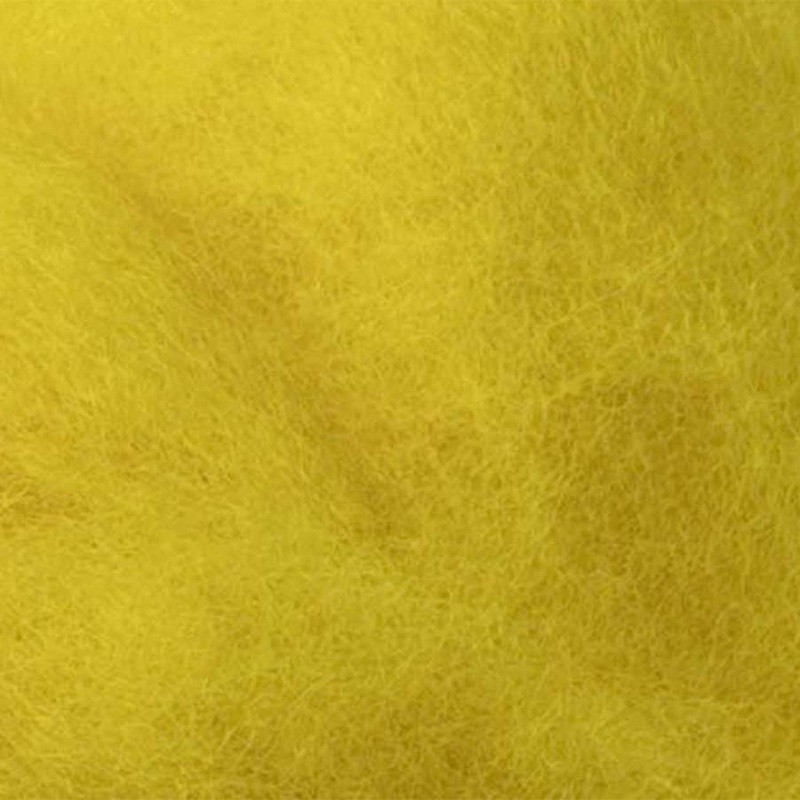 Carded NZ Wool For Needle Felting Batts – Yellow #14