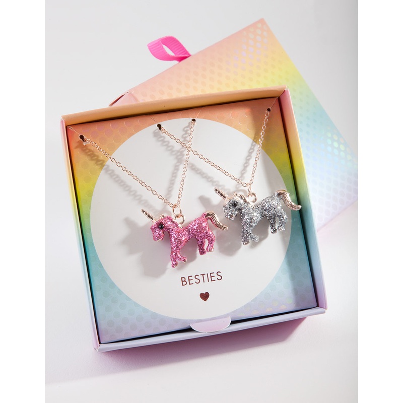 Kids BFF Unicorn Necklace Set