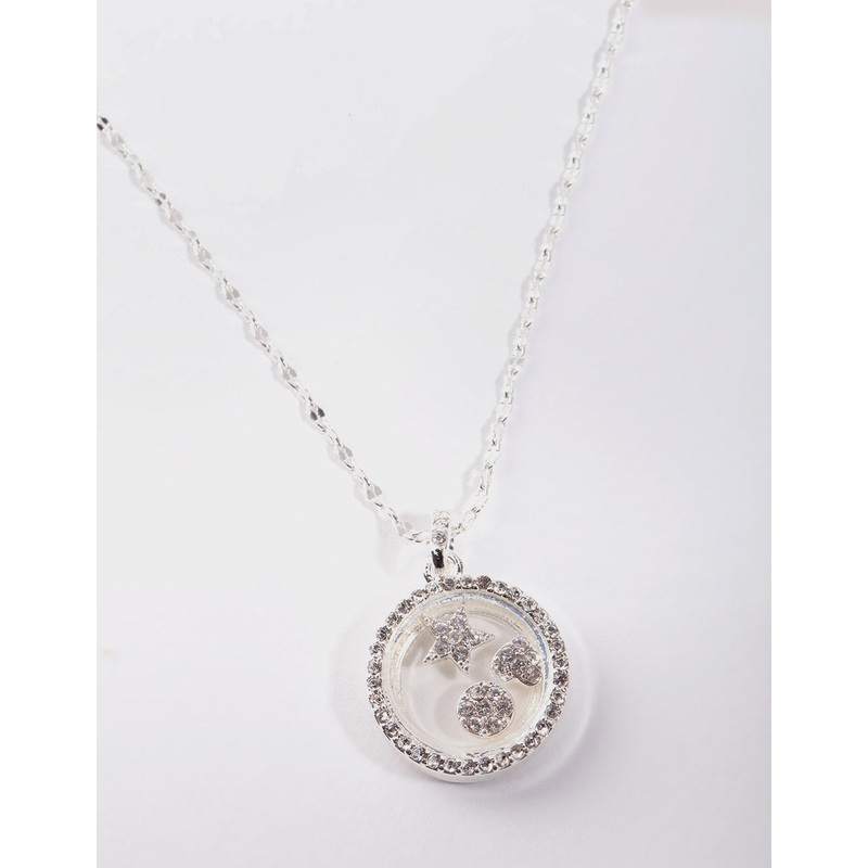 Silver Shaker Circle Necklace