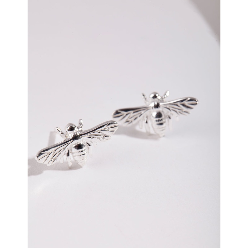 Sterling Silver Bee Earrings