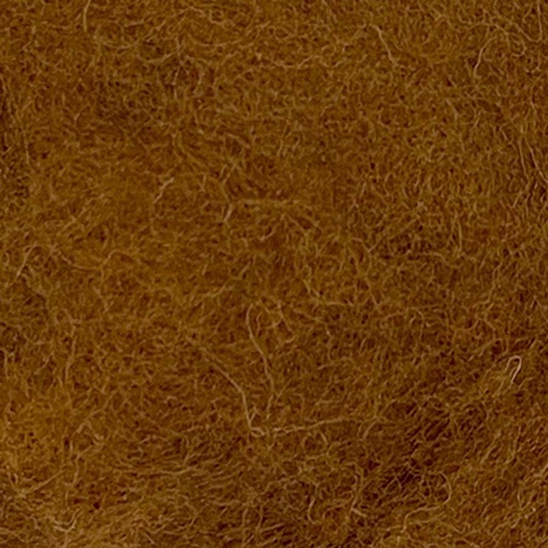 Carded NZ Wool For Needle Felting Batts – Chestnut #23