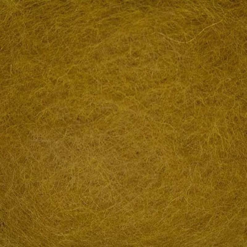 Carded NZ Wool For Needle Felting Batts –  Amber #113