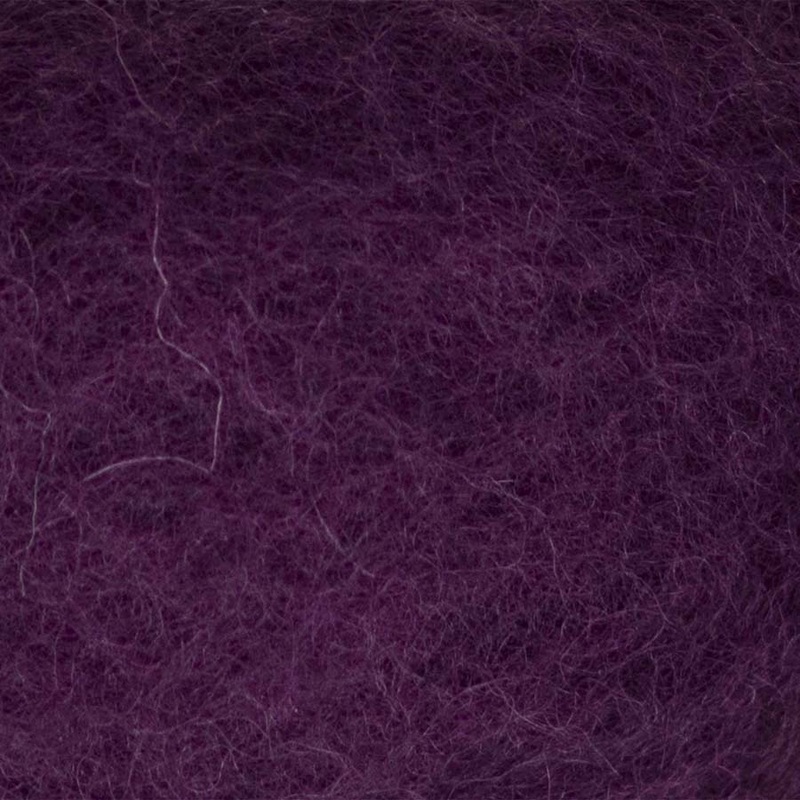Carded NZ Wool For Needle Felting Batts – Aubergine  #106