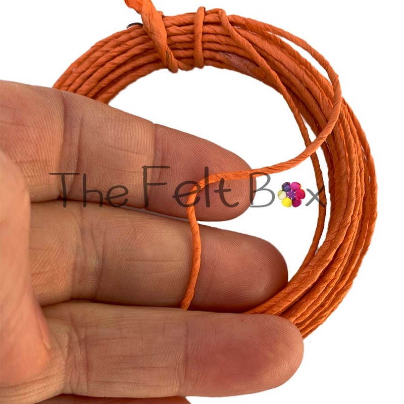 Armature Wire Needle Felting Movable Joints Paper Covered Florist Wire Orange 7m