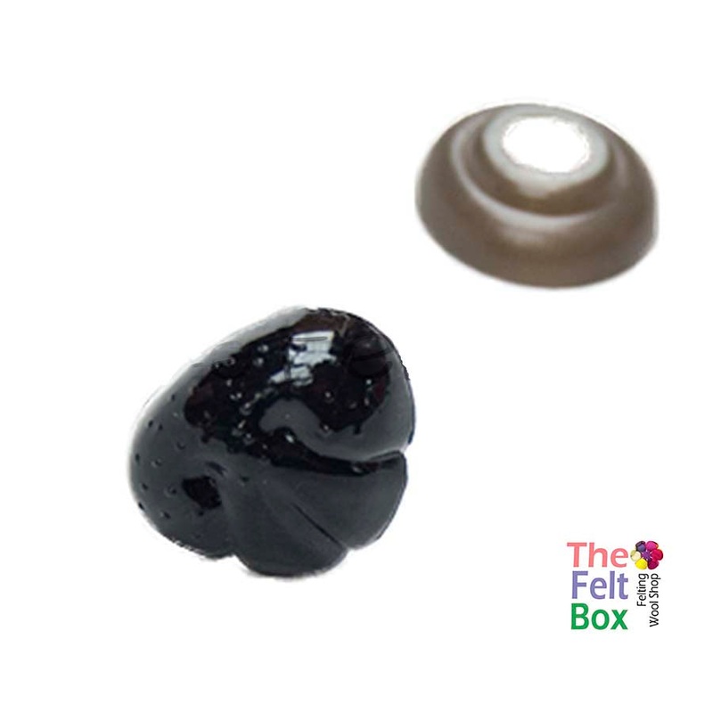 Nose for Needle Felting Animals Black Plastic Large 16 mm