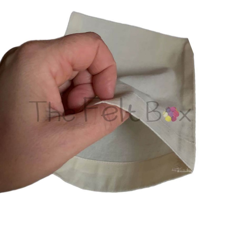 Small Needle Felting Rice Bag for Filling – 100% Cotton, plastic free, eco alternative to foam mat.