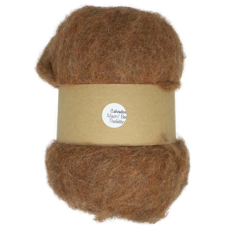 Maori & Bergschaf Carded Wool For Needle Felting ( DHG) – Calvados 20 – 500g