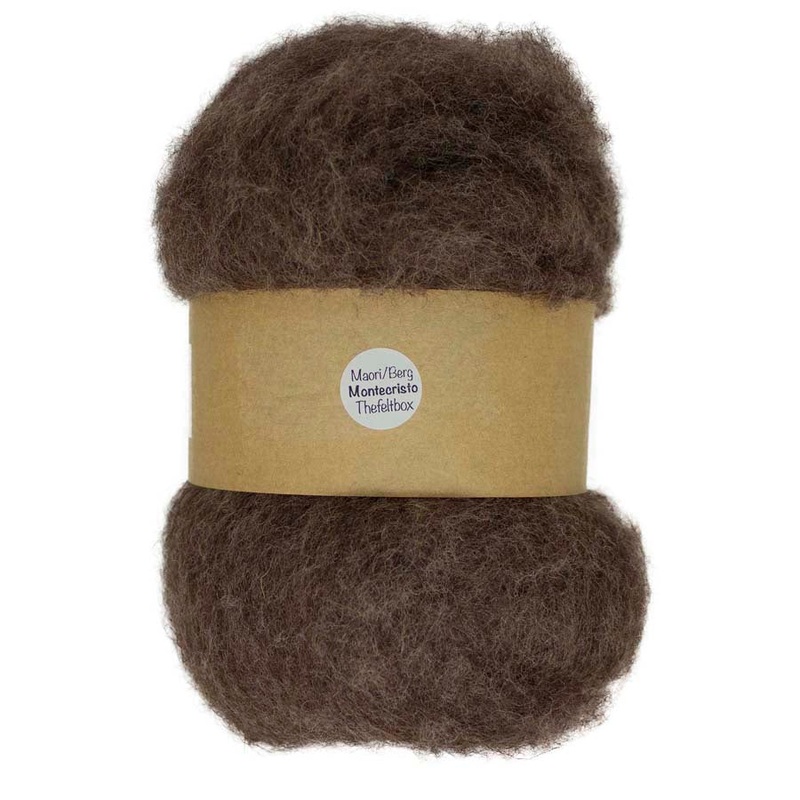 Maori & Bergschaf Carded Wool For Needle Felting ( DHG) – Montecristo 20 – 500g