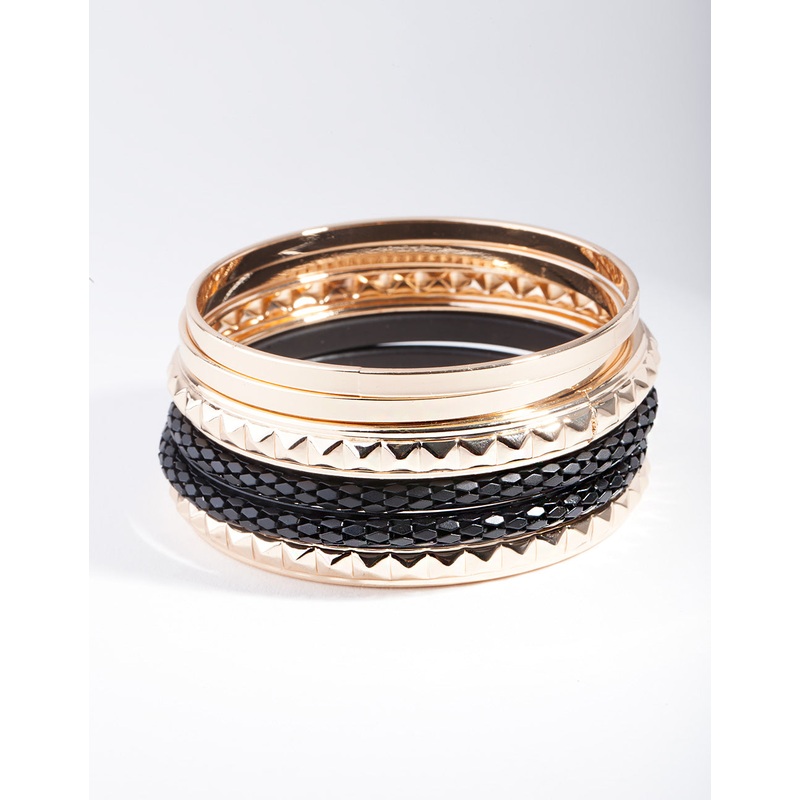 Black Gold Texture Bracelet 6-Pack