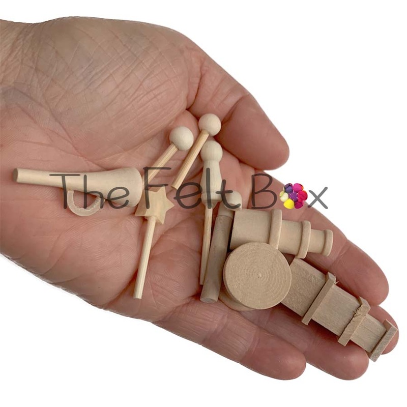 Set of Tiny Wooden toys