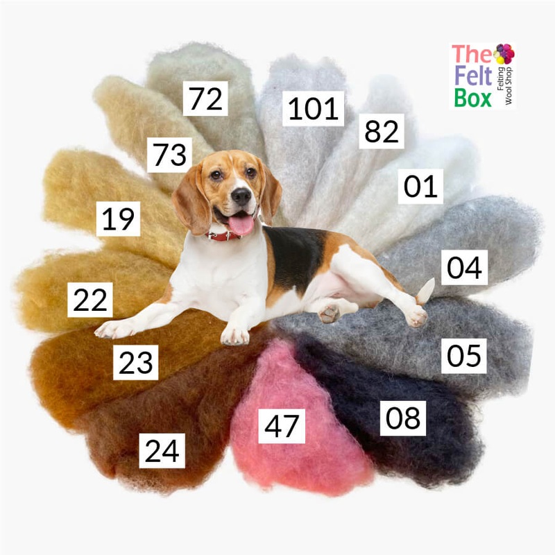 Felting Wool Set Beagle Dog Wool Set (no instruction) NEW 50g