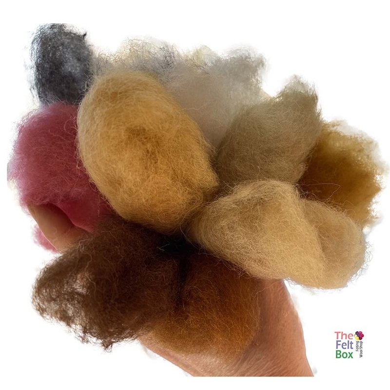 Felting Wool Set Boxer Dog Wool Set (no instruction) NEW 50g