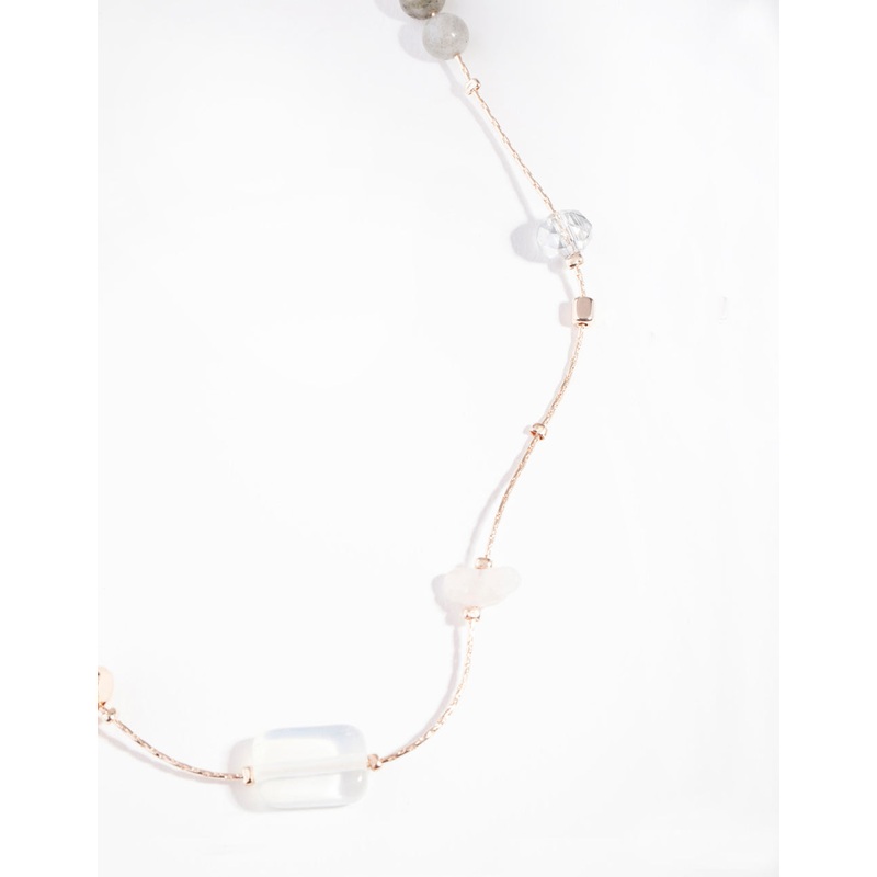 Rose Gold Large Butterfly Necklace