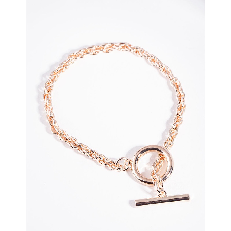Rose Gold Plated Foxtail Bracelet