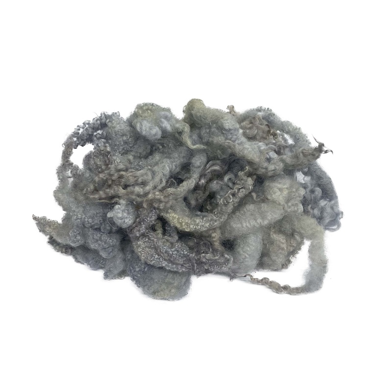 Bluefaced Leicester Wool Locks (67) Fleece | Light Blue, Grey 14g