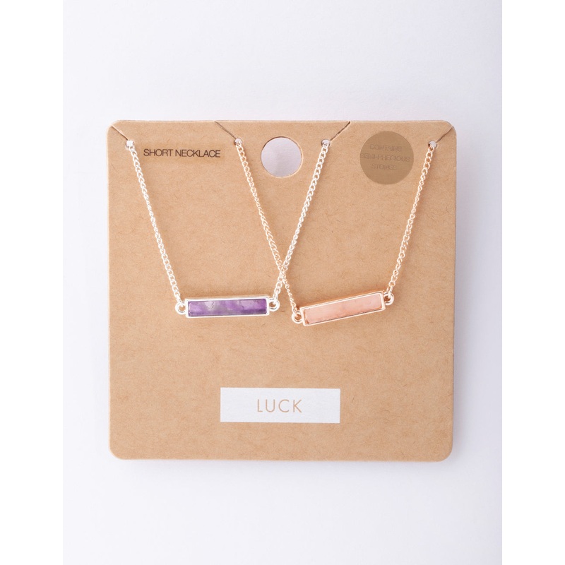 Mixed Metal Semi Precious Bar Bracelet Pack
