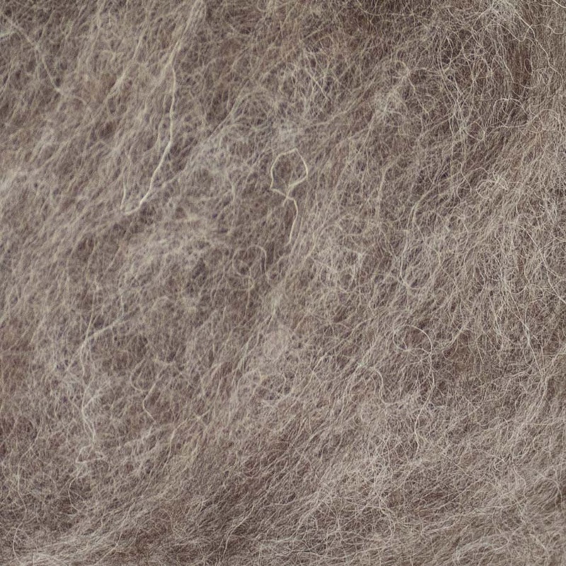 Carded NZ Wool For Needle Felting Batts -Mottled Brown #103