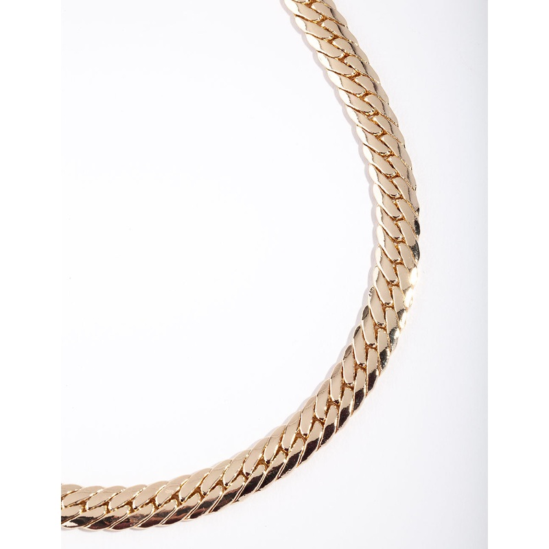 Gold Plated Hook Chain Necklace