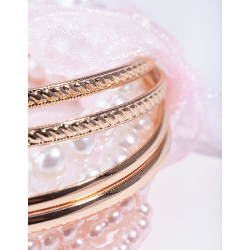 Kids Gold Pearly Baby Mixed Wrist