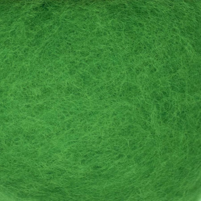Carded NZ Wool For Needle Felting Batts – Leaf Green #68