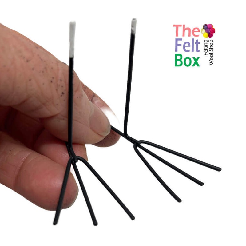 Metal Legs For Needle Felting – Small Black Joined: H 45 mm W 20mm