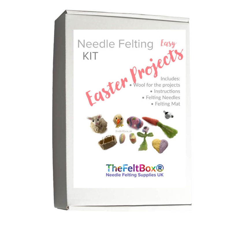 Needle Felting Kit  Cute  Easter Animals & Ornaments with Wool