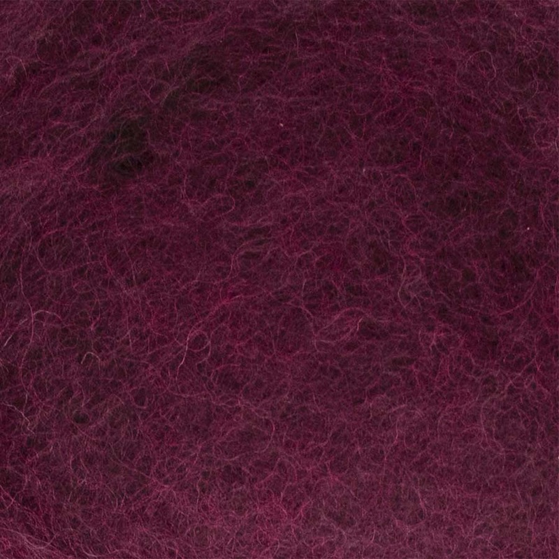 Carded NZ Wool For Needle Felting Batts – Wine #45