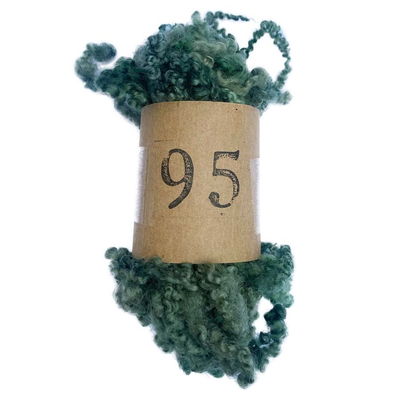 Forest Green BFL Wool Locks (95) | Needle Felting UK 14 g