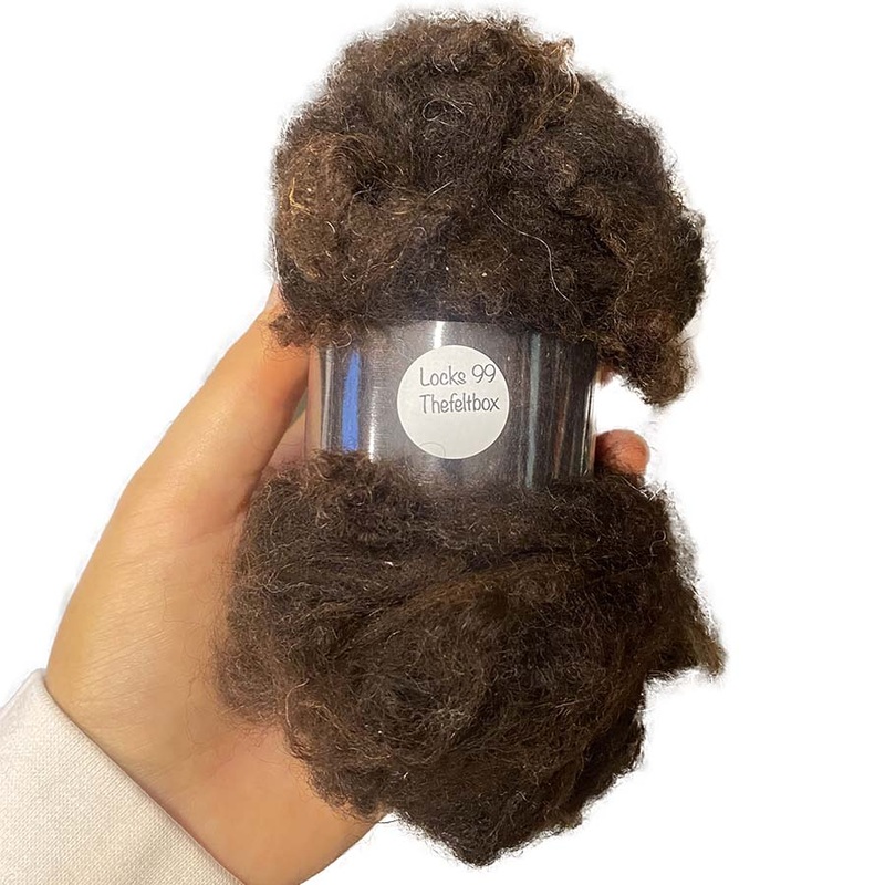HandWashed Dark Brown Sheep Fleece (99) | 28g