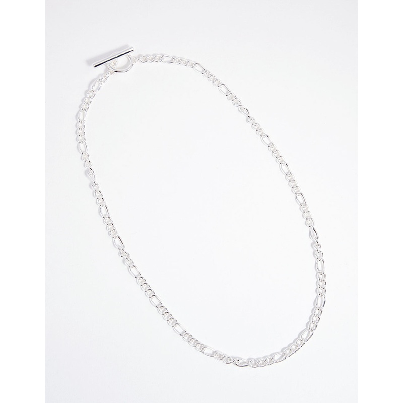 Silver Figaro T&O Necklace
