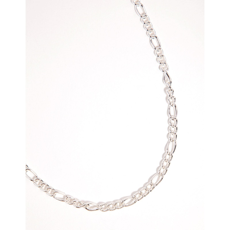Silver Figaro T&O Necklace