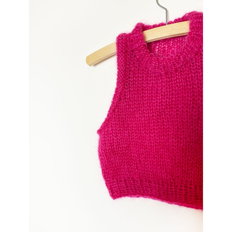 Mini Saga Vest strikkeopskrift