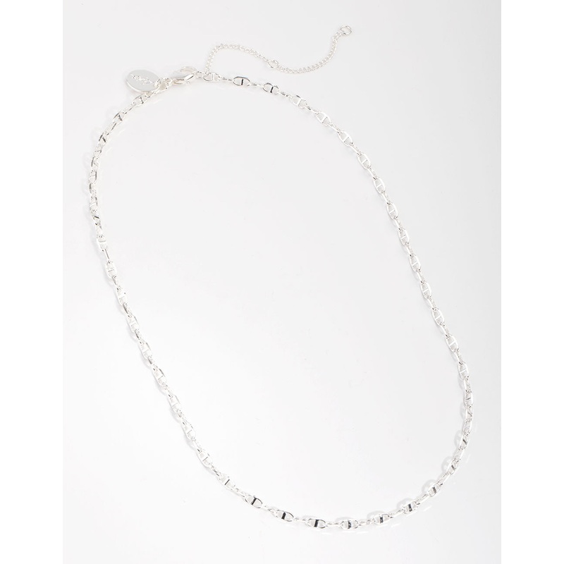 Silver Plated Mini Link Chain Necklace