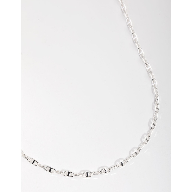 Silver Plated Mini Link Chain Necklace