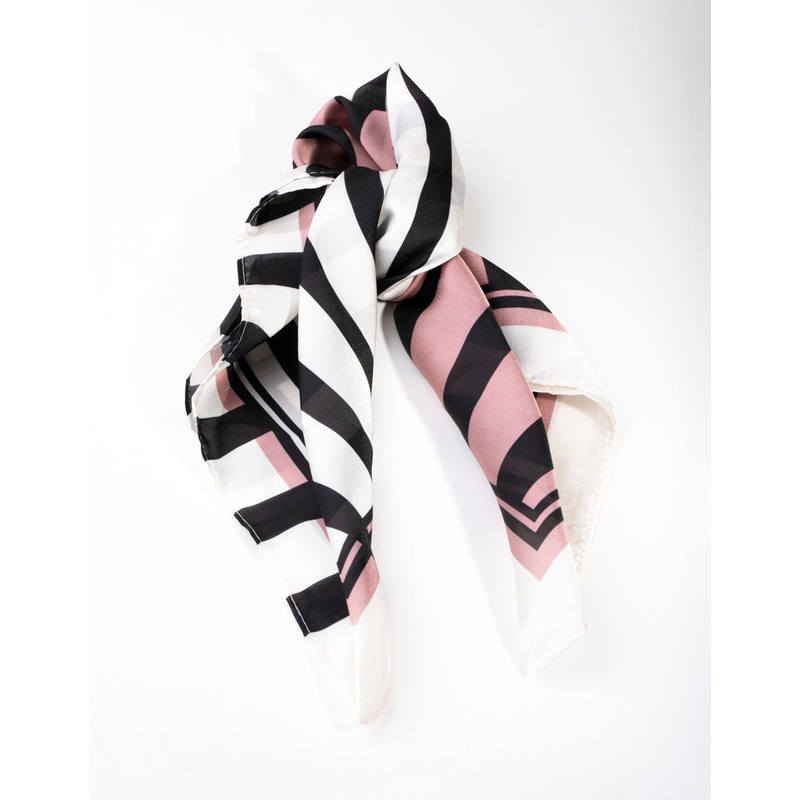 Fabric Mixed Stripe Scarf