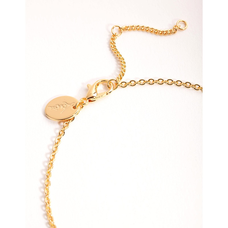 Gold Plated Multi Row Chain Bracelet