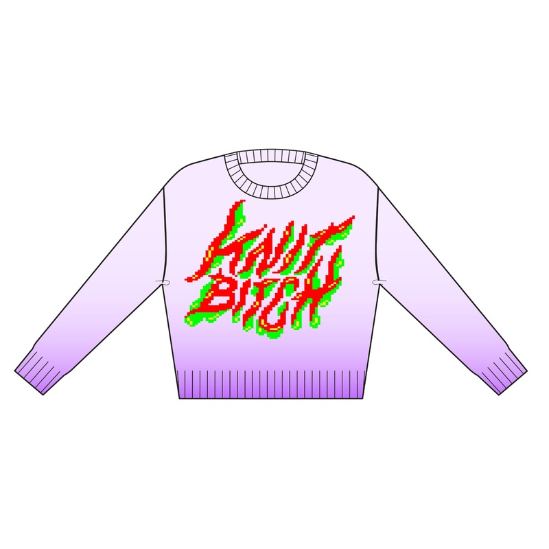 Knit Bitch Sweater|Dansk|Engelsk