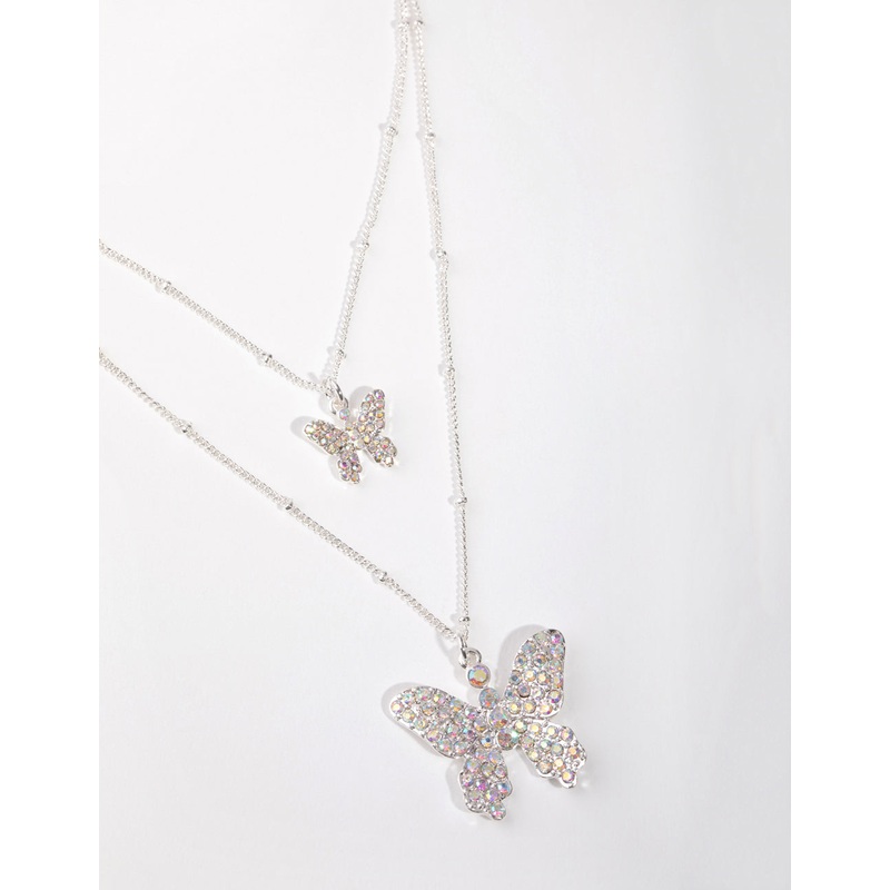 Silver Open Heart Necklace