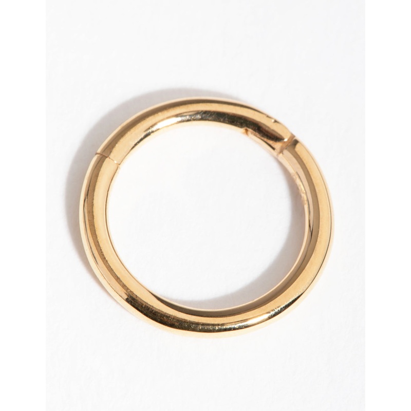 Gold Plated Sterling Silver 8mm Polished Clicker