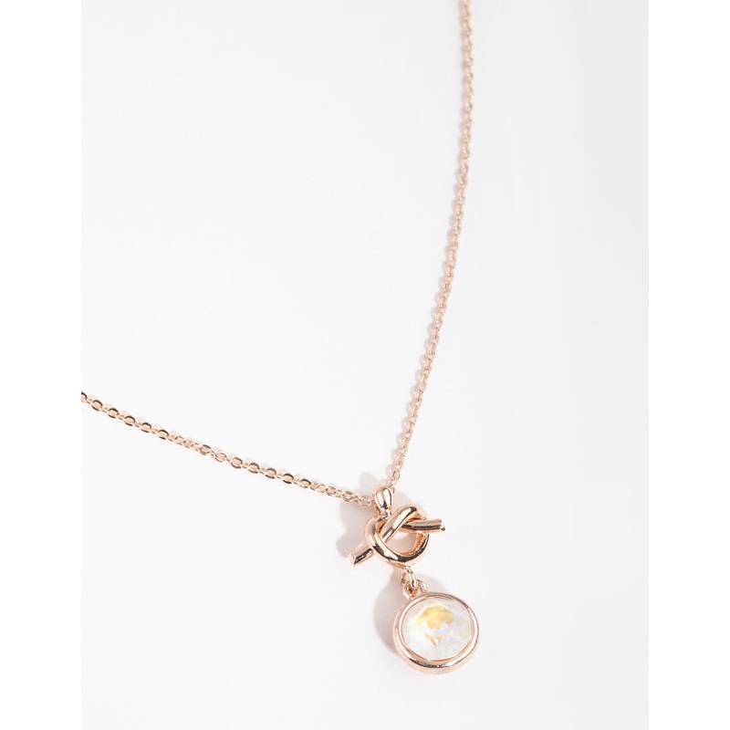 Rose Gold Double Heart Layered Necklace