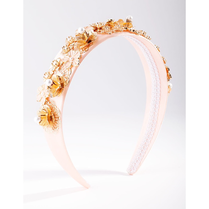 Flower Cluster Embellished Headband