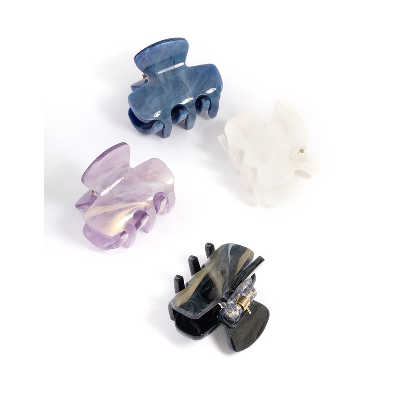 Acrylic Marbled Claw 4-Pack