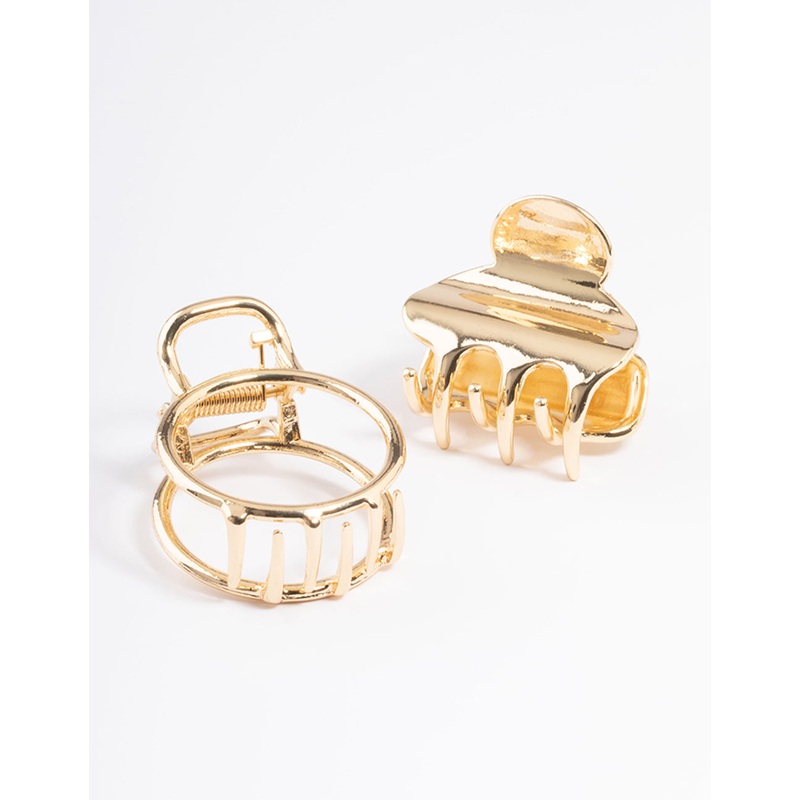 Gold Open Circle Claw Pack