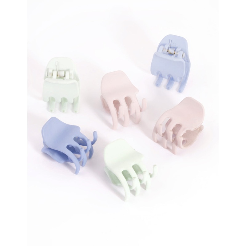 Plastic Pastel Mini Claw 6-Pack