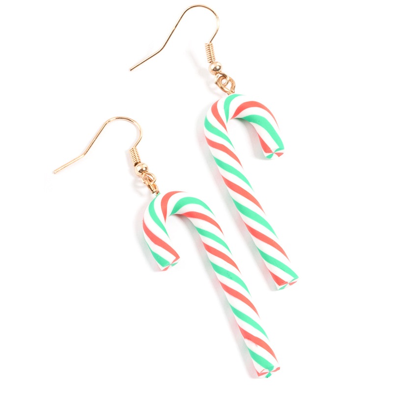 Candy Cane Drop Earrings