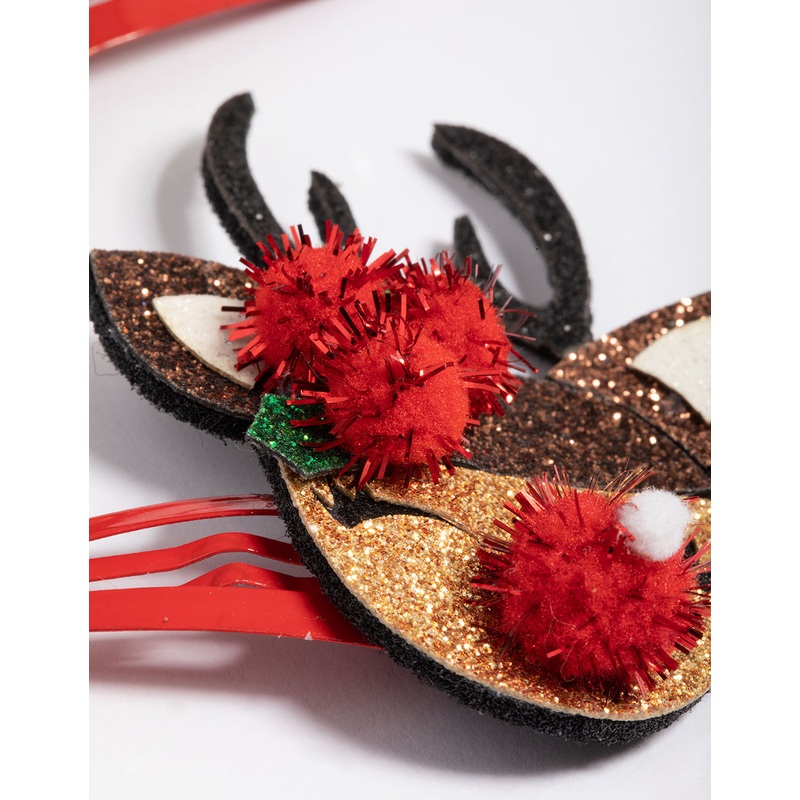 Kids Fabric Reindeer Snaps Pack