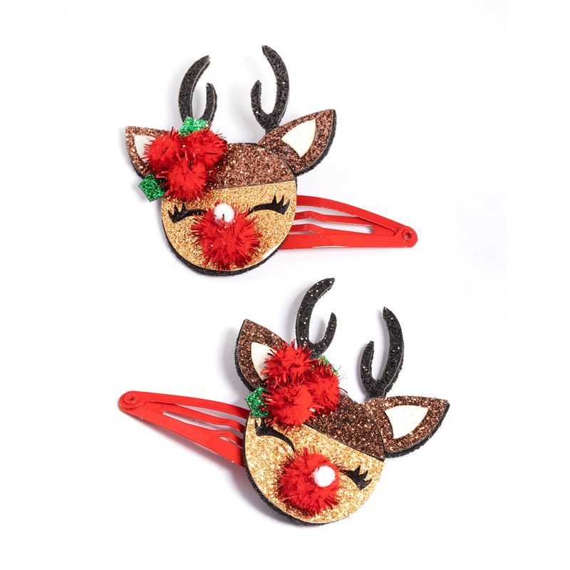 Kids Fabric Reindeer Snaps Pack