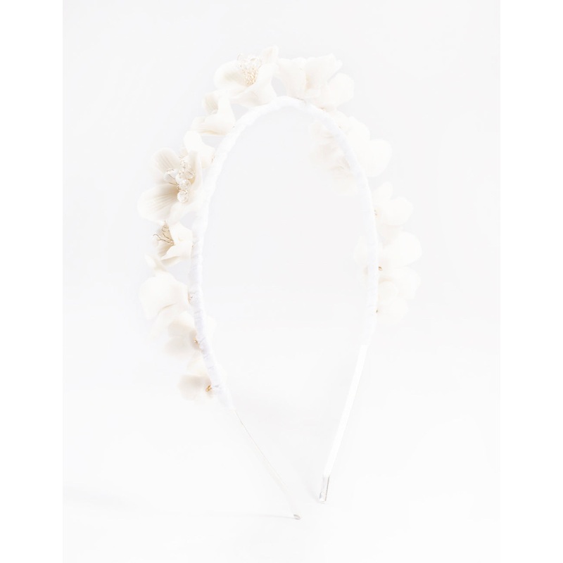 White Flower Headband