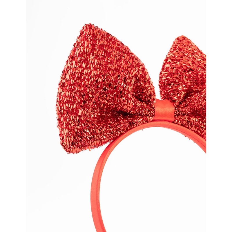 Kids Fabric Statement Sparkle Bow Headband